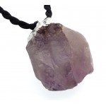 Natural Amethyst Electroplated Pendant